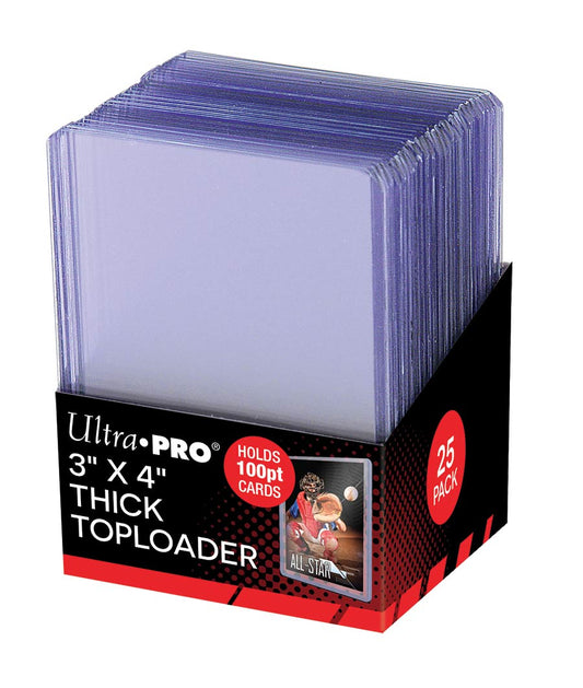 Ultra Pro - 3"x4" Thick 100PT Toploader - 25 pack