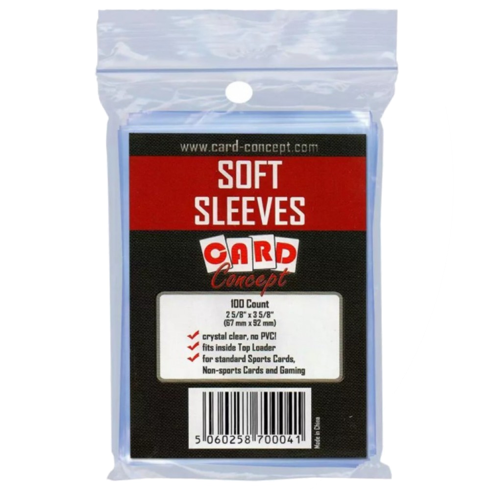 Card Concepts - Single Card Holder Soft Sleeves (100ct)